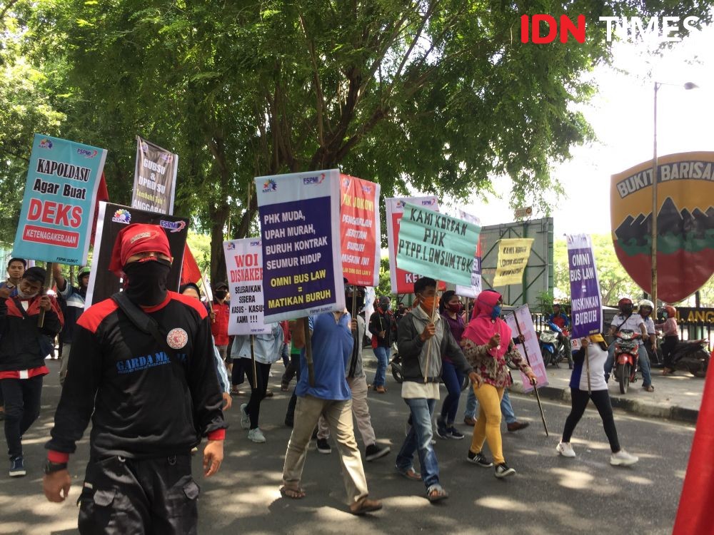 Buruh Medan Tidak Demo Tolak Omnibus Law Hari Ini, Ini Alasannya!