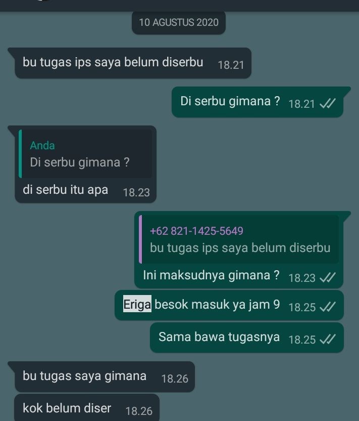 10 Chat Kocak Murid Ke Gurunya Yang Bikin Ngakak Polos Abis 1720