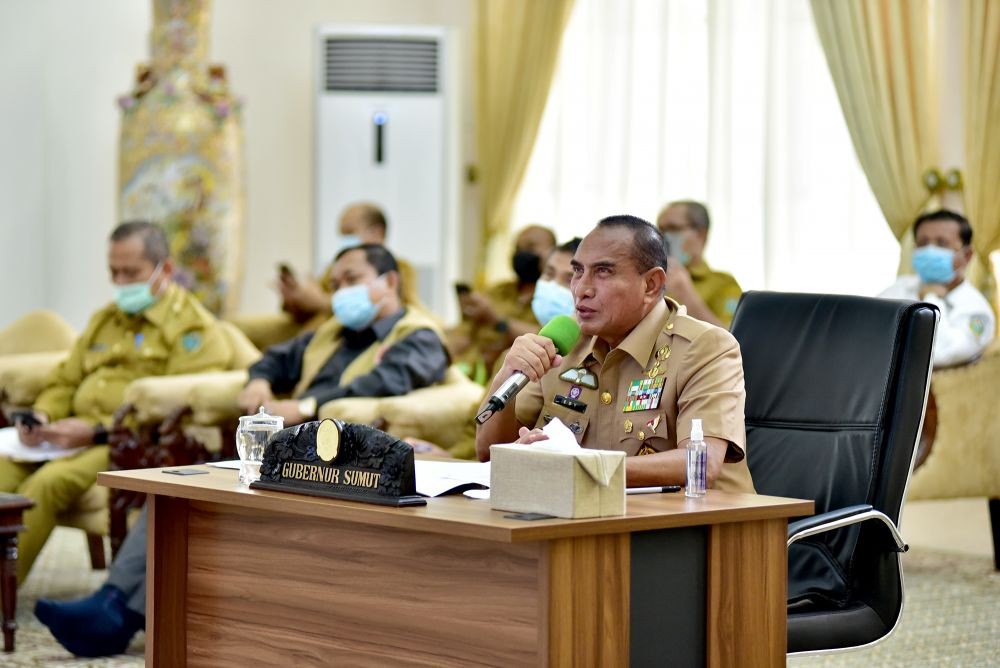 Gubernur Akhiri Tugas Satgas COVID-19 Medan, Binjai, dan Deli Serdang
