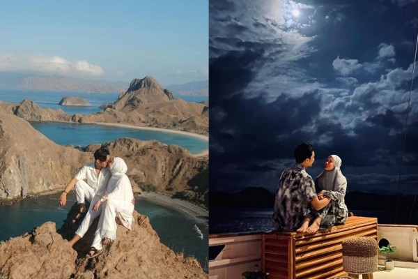 Sekalian Bulan Madu, 9 Potret Manis Liburan Dinda Hauw dan Rey Mbayang