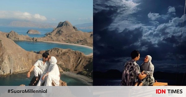 Sekalian bulan madu, 9 potret manis liburan dinda hauw dan rey mbayang