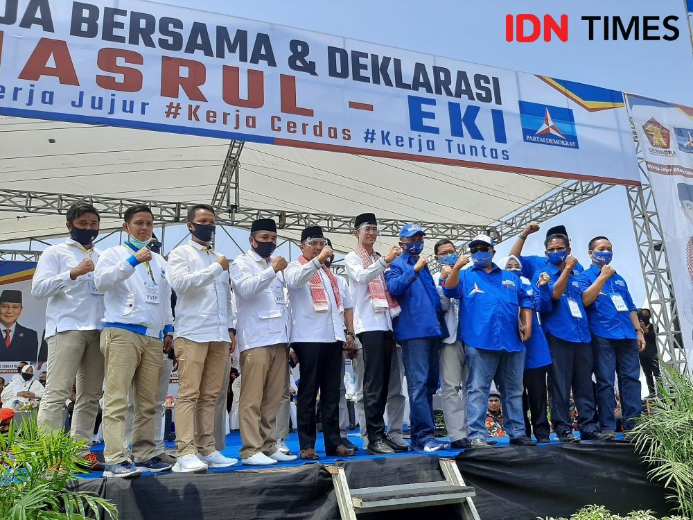 Lawan Adik Atut di Pilkada Serang, Nasrul-Eki Resmi Daftar ke KPU  