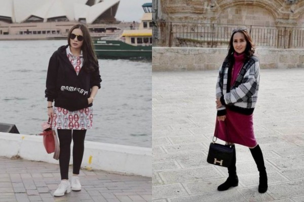 10 Adu Gaya OOTD Momo Geisha dan Ibu Mertua, Sama-sama Sosialita Modis