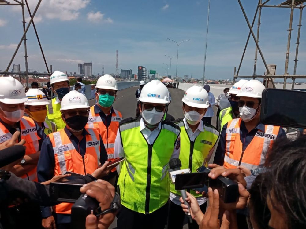 Gubernur Sulsel Tinjau Proyek Tol Layang yang Bakal Diresmikan Jokowi