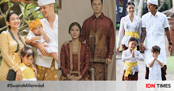 9 gaya ootd kebaya ala keluarga artis, kompak dan serasi sekali!