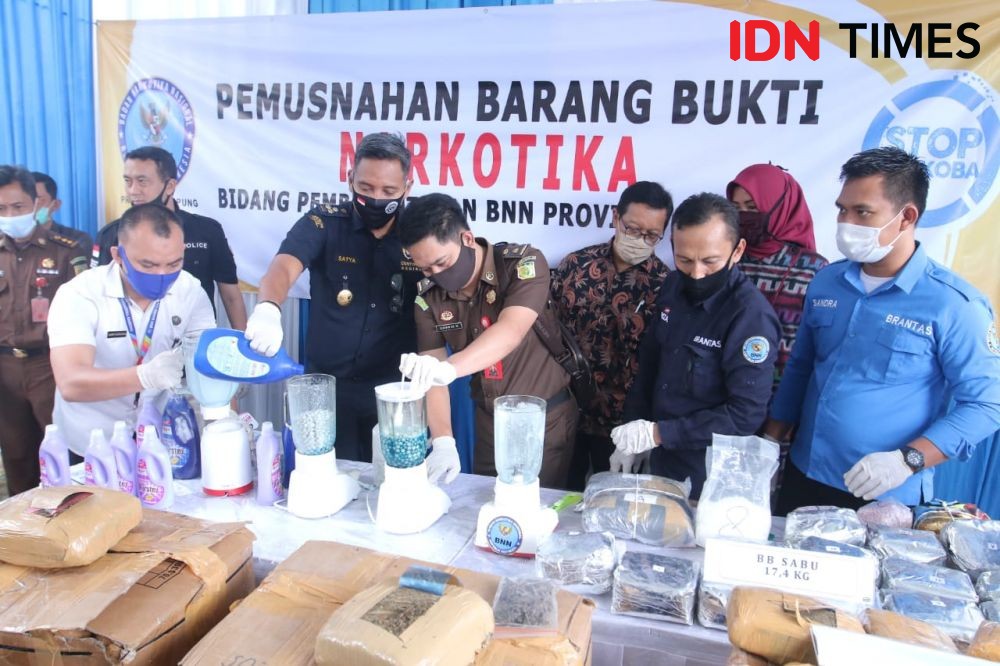 BNN Soroti Tren Kenaikan Penggunaan Narkotika Sabu di Lampung