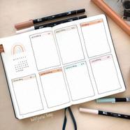 10 Desain Weekly Planner Minimalis Yang Gampang Ditiru Kian Produktif