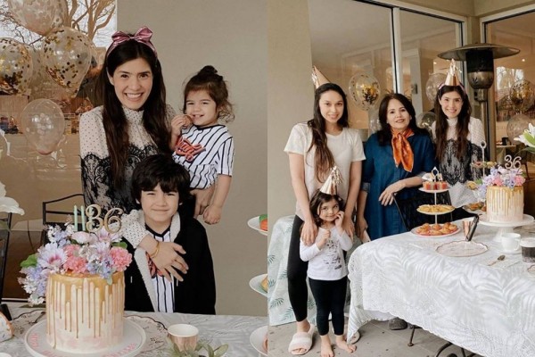 10 Potret Manis Quarantine Birthday ke-36 Carissa Puteri di Australia