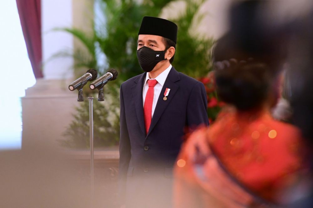 Jokowi Lantik Andika Perkasa Jadi Panglima TNI di Istana