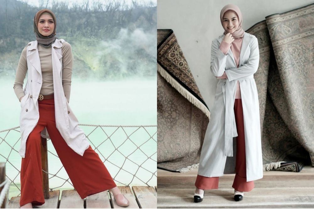 10 Adu Gaya Hijab Donita Vs Revalina S. Temat, Siapa Paling Kece?