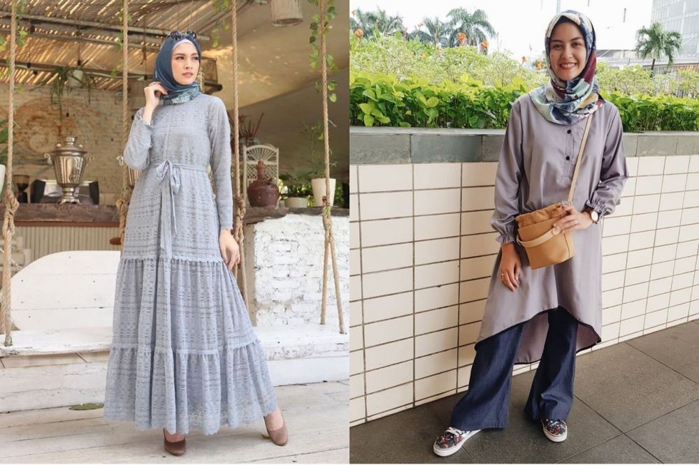10 Adu Gaya Hijab Donita Vs Revalina S. Temat, Siapa Paling Kece?