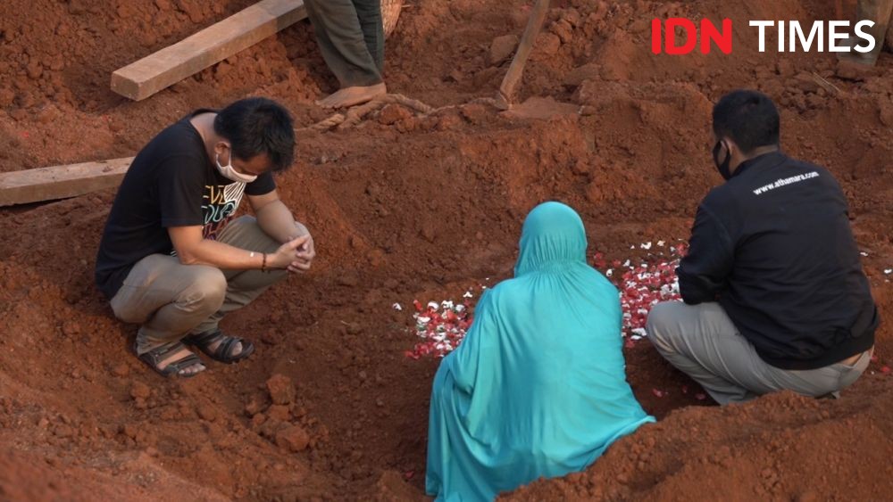 Pemakaman Korban COVID-19 di TPU Gandus Palembang Meningkat