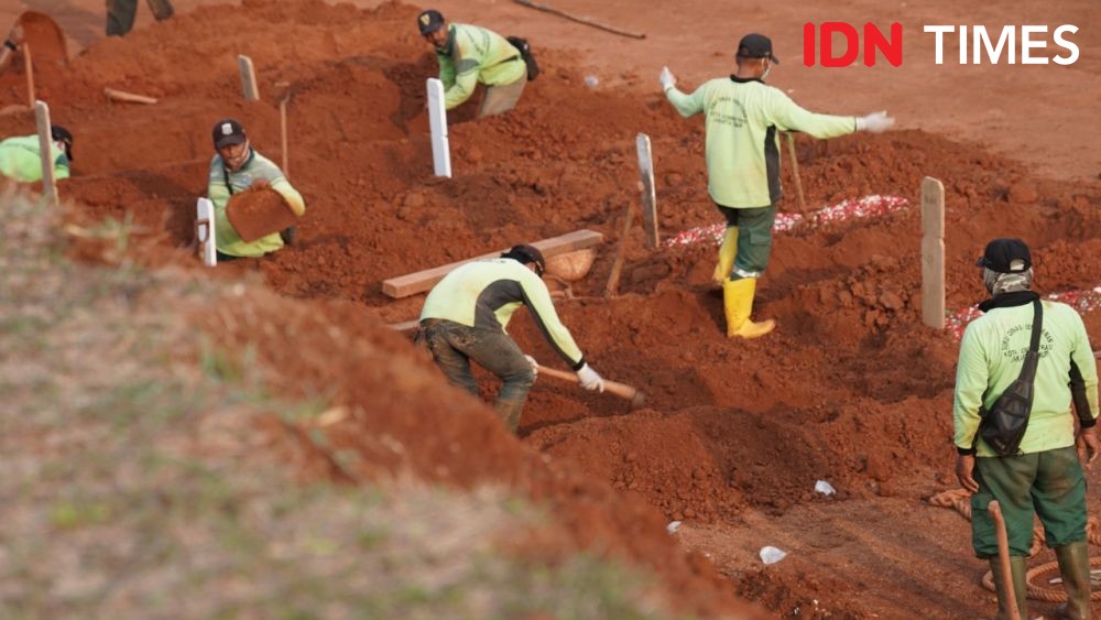Pemakaman di TPU Khusus COVID-19 Kabupaten Tangerang Turun Drastis