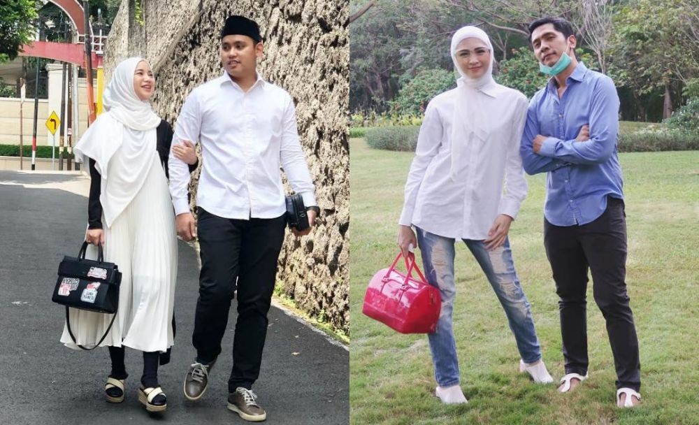 Style Hijabnya Menawan, 10 Adu Gaya Donita Vs Chacha Fredericka