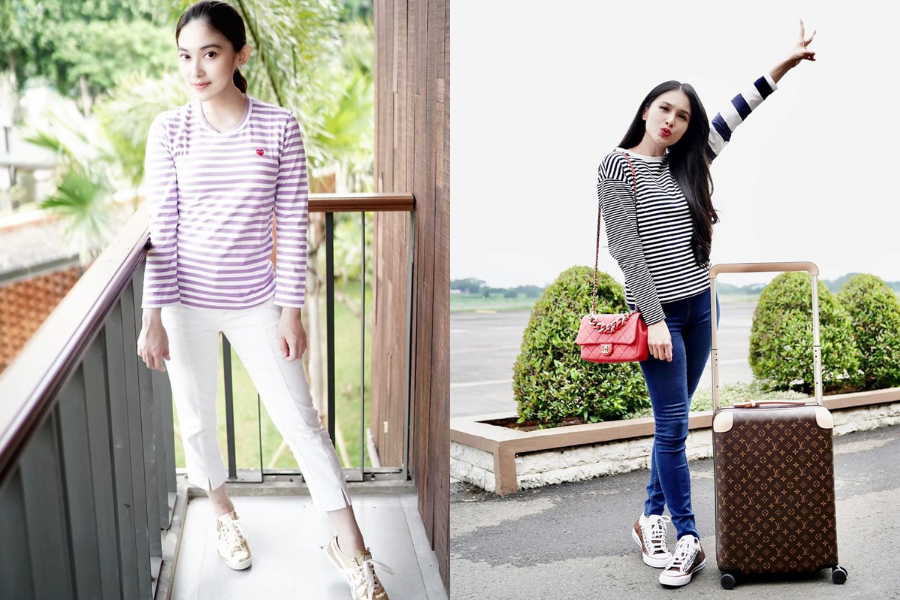 Sama-sama Menawan, 10 Adu Gaya Kartika Dewi Vs Sandra Dewi