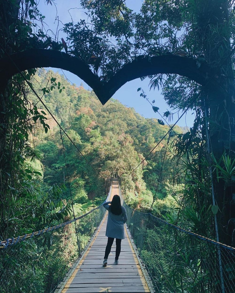 10 Potret Jembatan Gantung Situ Gunung, Terpanjang se-Asia Tenggara