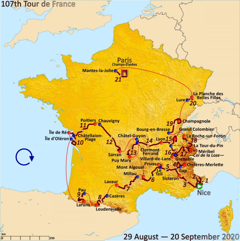 Tour De France 2023 Final Stage Route PELAJARAN