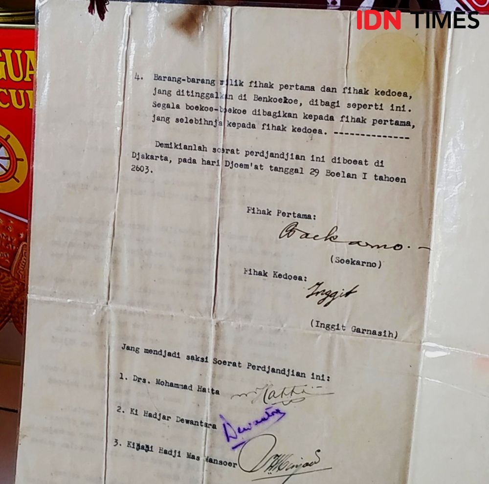 Temui Titik Terang, Surat Cerai Soekarno-Inggit Akan Diambil Pemerintah