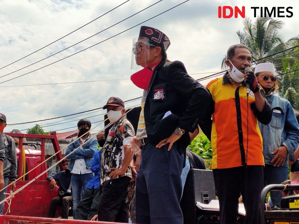 Ormas Unjuk Rasa Tuntut Libatkan Pekerja Lokal di RDMP Balikpapan