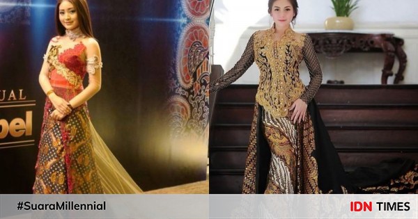 9 adu gaya natasha wilona vs celine evangelista, mewah pakai batik!