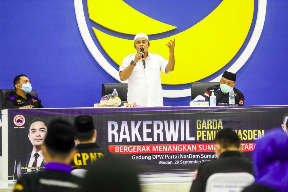 Rakerwil, Garda NasDem Bertekad Menangkan Pilkada di Sumatera Utara