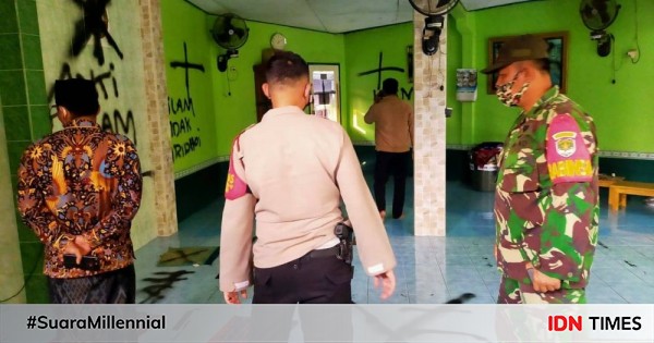 Musala dicorat-coret sudah berfungsi lagi, pelaku masih diperiksa 