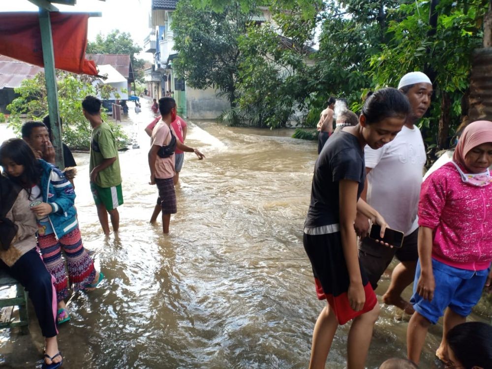 Hujan Deras Sepanjang Malam, Ratusan Rumah di Binjai Terendam Banjir