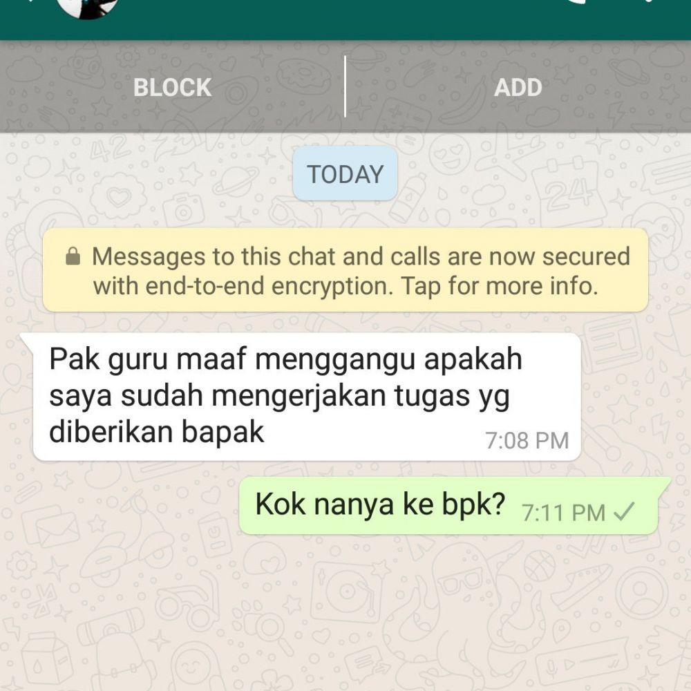 10 Chat Kocak Bertanya ke Guru dan Dosen, Auto Salah Paham!