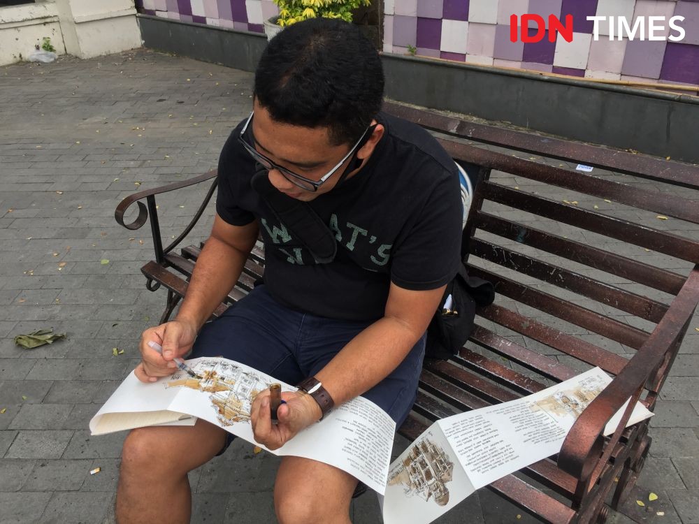 Cerita Charles Pandiangan, Berkeliling Kota Medan untuk Gambar Sketsa