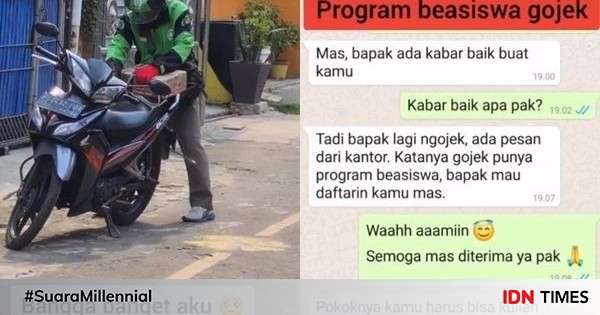 Viral Kisah Perjuangan Anak Driver Ojek Online Raih Beasiswa, Salut!