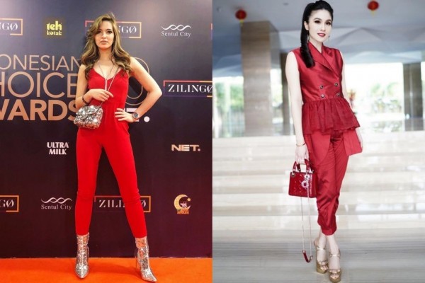 10 Adu Glamor Nia Ramadhani vs Sandra Dewi, Sama-sama Memikat Mata