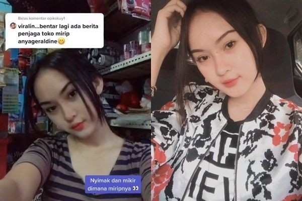 Viral Penjaga Warung Mirip Selebgram Anya Geraldine, Ini 10 Potretnya