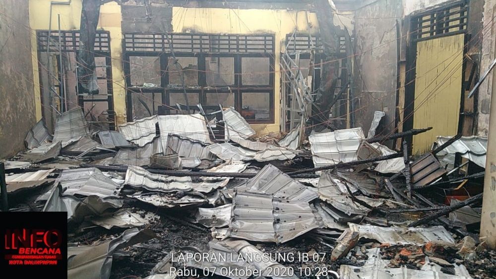 Kantor Polairud Polda Kaltim Terbakar, Belasan Tahanan Dievakuasi