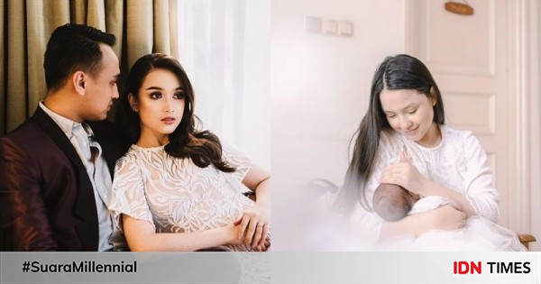 Mama muda baru, 10 potret anjani dina ‘dunia terbalik’ momong anak