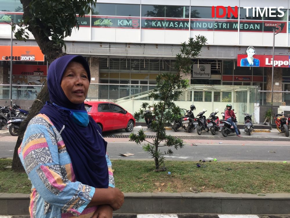 Ini Curhatan Pekerja Papan Bunga yang Dirusak Pendemo di Medan