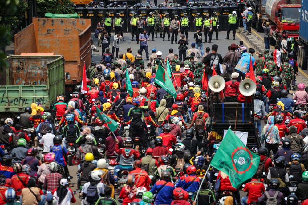Polda Banten Siapkan Rencana Pengamanan Demo Buruh Skala Besar