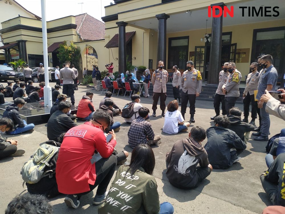Tiga Hari Demo Omnibus Law, Polrestabes Bandung Amankan 429 Orang