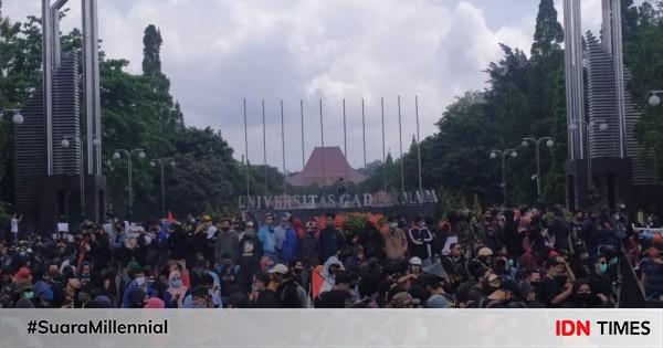 Dari Bundaran Ugm Ribuan Massa Long March Ke Kantor Dprd Diy