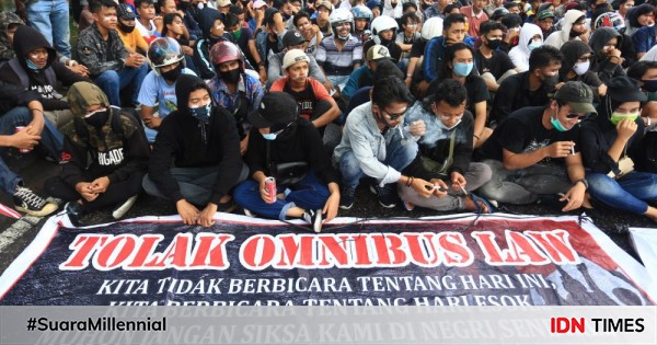 Protes omnibus law di padang, ketua dprd sumbar: salah alamat