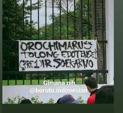Deretan Foto dan Meme Kocak saat Fans Naruto Ikut Unjuk Rasa