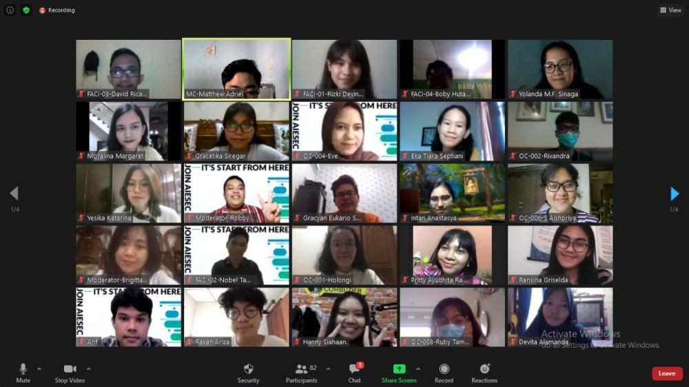 Tingkatkan Potensi Diri dan Skill, AIESEC USU Gelar Virtual Talk Show