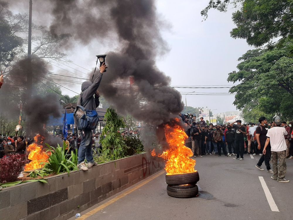 Polisi Belum Berhasil Ungkap Dalang Demo Rusuh di Banten  
