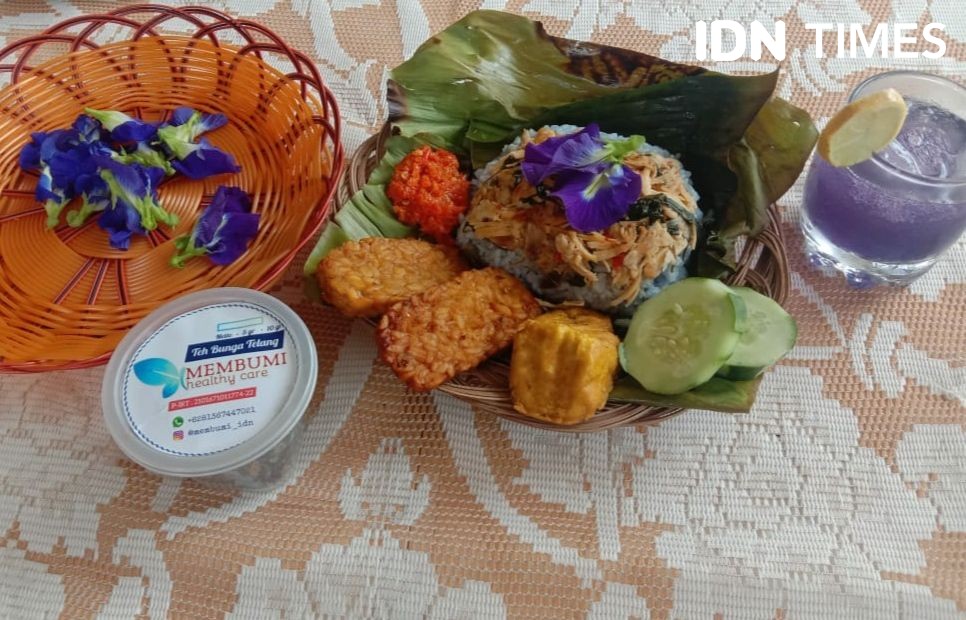 UMKM di Palembang Manfaatkan Bunga Telang Jadi Olahan Kuliner