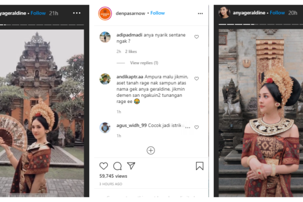 Pakai Busana Adat Khas Bali, Anya Geraldine Jadi Rebutan Netizen