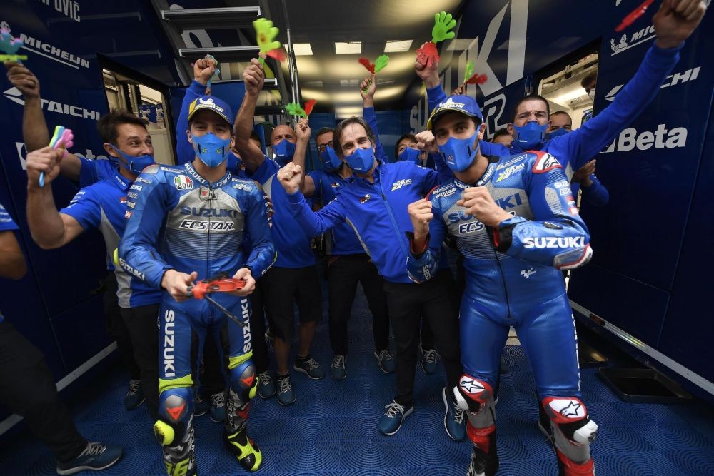Dua Pebalap Naik Podium, Suzuki Ukir Sejarah Baru MotoGP