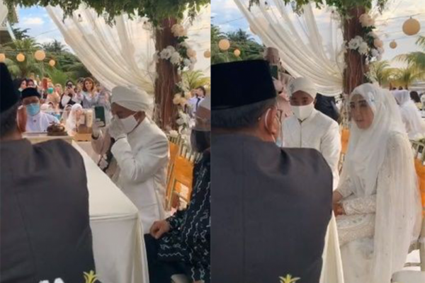 10 Potret Akad Nikah Taqy Malik dengan Sherel Thalib, Syahdu!