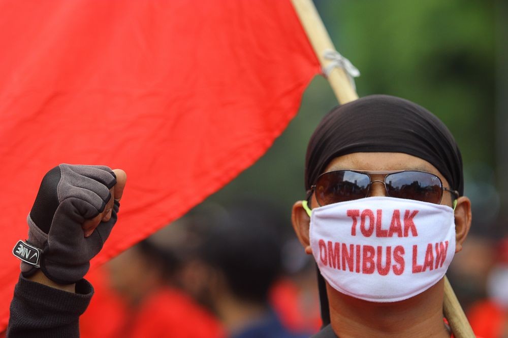 15 Ribu Buruh Demo Lagi di Surabaya, Dijaga 4.820 Personel Gabungan