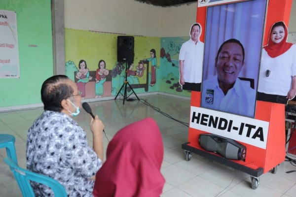 Virtual Box Hendi-Ita Keliling Kampung di Semarang Temui Calon Pemilih