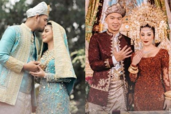 Anggun nan Elegan, 10 Gaya Selebriti Menikah dengan Adat Minang