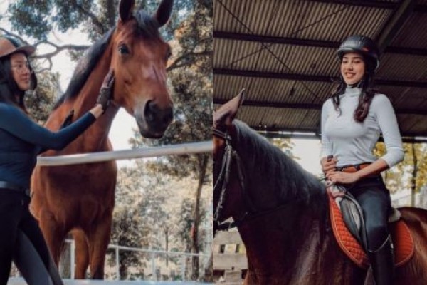 10 Gaya Modis Anya Geraldine Saat Latihan Berkuda, Hits Banget!